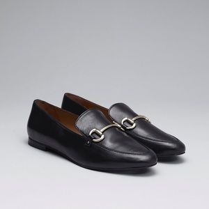 & Other Stories Equestrian Gold Buckle Loafers